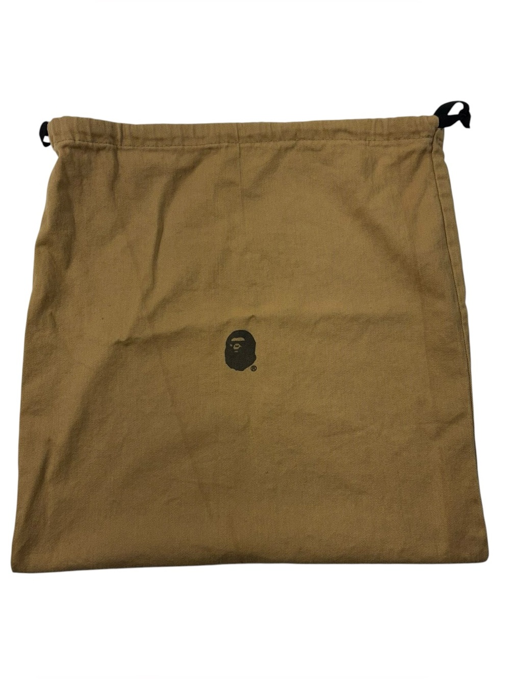 BAPE Bathing Ape Brown Gorilla Logo Dust Bag Travel Carry Bag 13.5x13.5 Designer